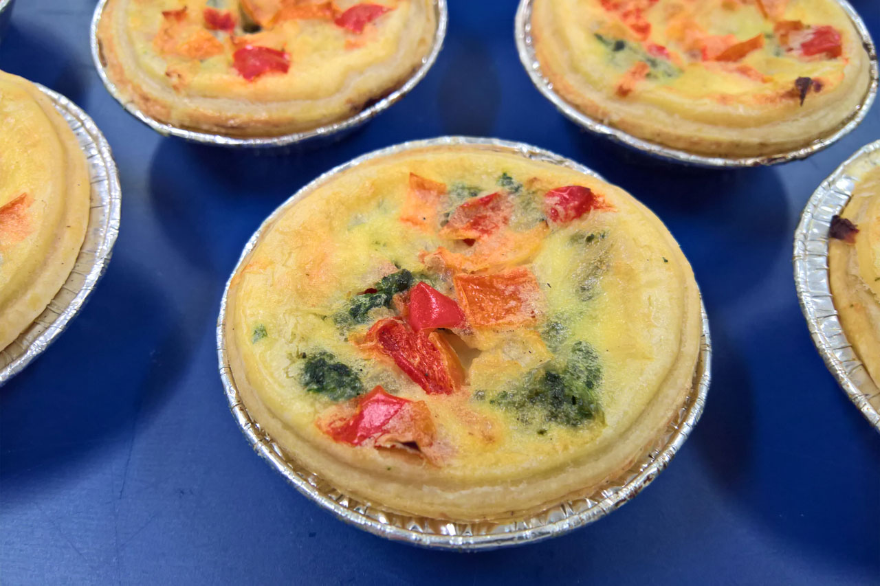 Prebaked Mini Quiche Vegetarian (6pcs)