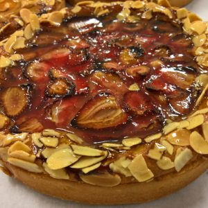 Strawberry Almond Flan