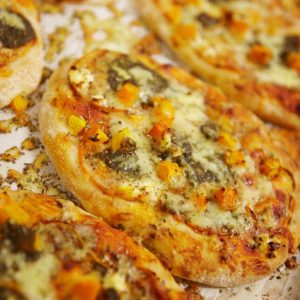 Pumpkin and Goats Cheese Focaccia